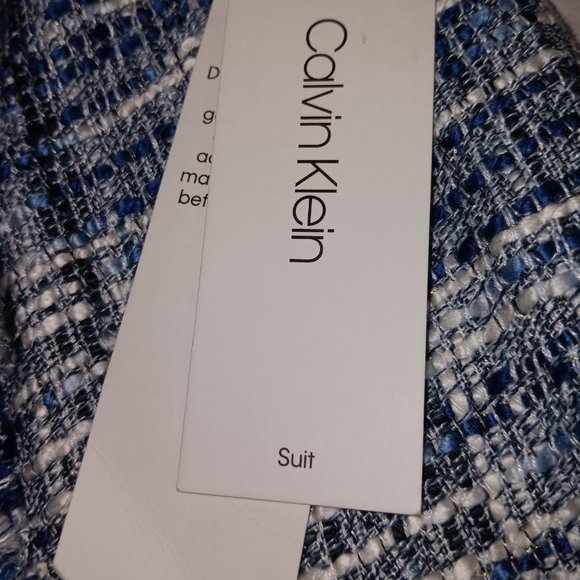 CALVIN KLEIN WOMEN'S TWEED SUIT SKIRT - Picture 10 of 10